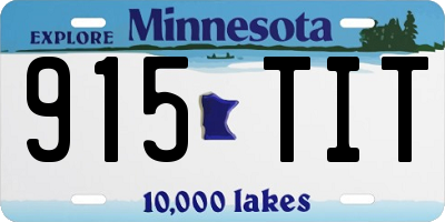 MN license plate 915TIT