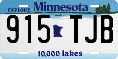 MN license plate 915TJB