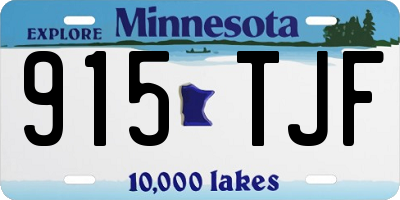 MN license plate 915TJF