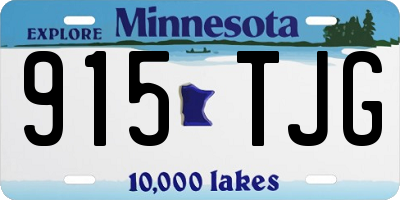 MN license plate 915TJG