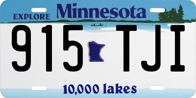 MN license plate 915TJI