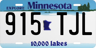 MN license plate 915TJL