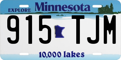 MN license plate 915TJM