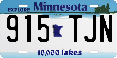 MN license plate 915TJN