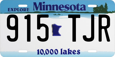 MN license plate 915TJR