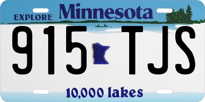 MN license plate 915TJS