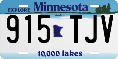 MN license plate 915TJV
