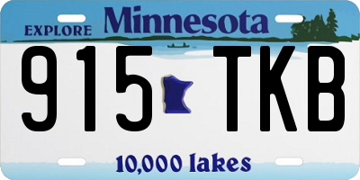 MN license plate 915TKB
