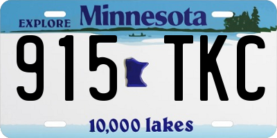 MN license plate 915TKC