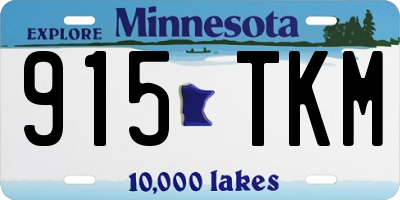 MN license plate 915TKM
