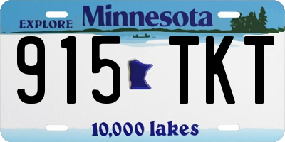 MN license plate 915TKT