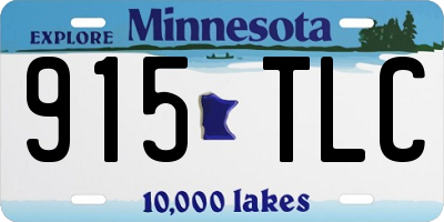 MN license plate 915TLC