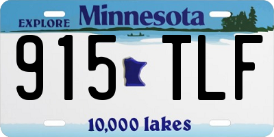 MN license plate 915TLF