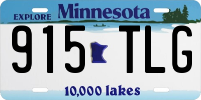 MN license plate 915TLG