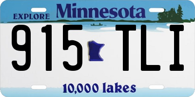 MN license plate 915TLI