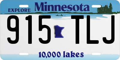 MN license plate 915TLJ