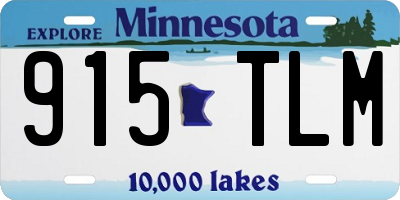 MN license plate 915TLM