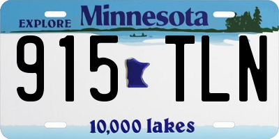 MN license plate 915TLN