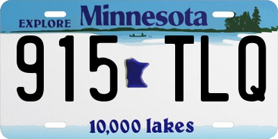 MN license plate 915TLQ