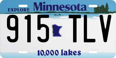 MN license plate 915TLV