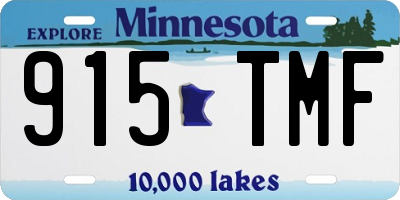MN license plate 915TMF
