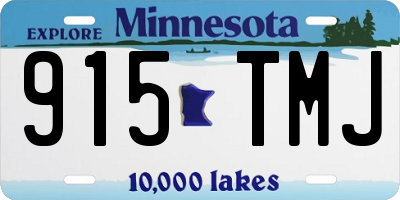 MN license plate 915TMJ