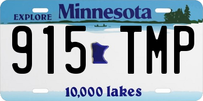 MN license plate 915TMP