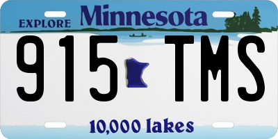 MN license plate 915TMS