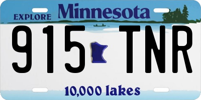 MN license plate 915TNR