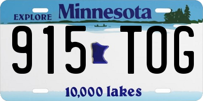 MN license plate 915TOG