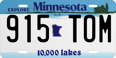 MN license plate 915TOM