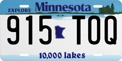 MN license plate 915TOQ