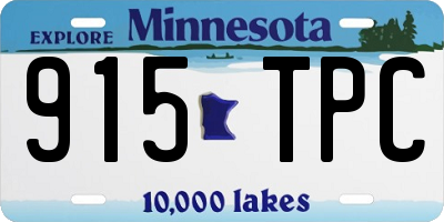 MN license plate 915TPC
