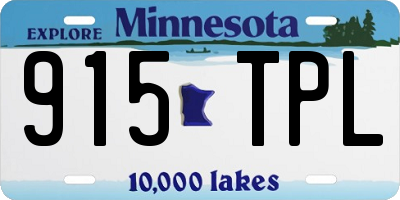 MN license plate 915TPL