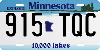 MN license plate 915TQC