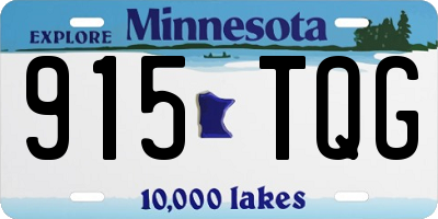 MN license plate 915TQG