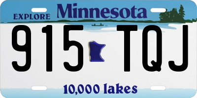 MN license plate 915TQJ