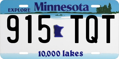 MN license plate 915TQT