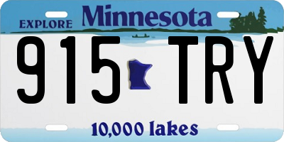 MN license plate 915TRY