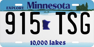 MN license plate 915TSG