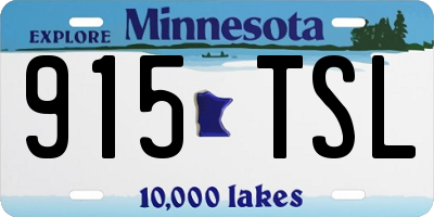 MN license plate 915TSL