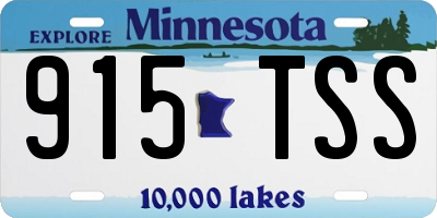 MN license plate 915TSS