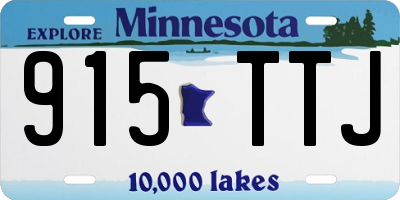 MN license plate 915TTJ