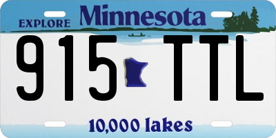 MN license plate 915TTL