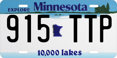 MN license plate 915TTP