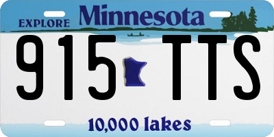 MN license plate 915TTS