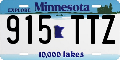 MN license plate 915TTZ