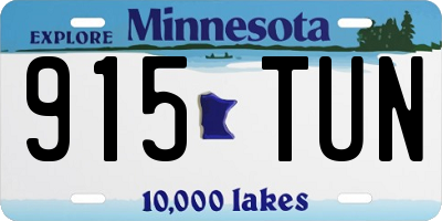 MN license plate 915TUN