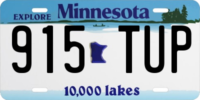 MN license plate 915TUP