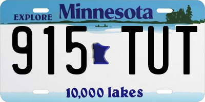 MN license plate 915TUT